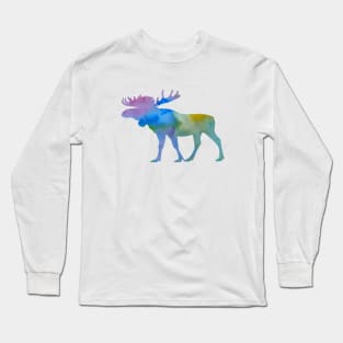 Moose art Long Sleeve T-Shirt